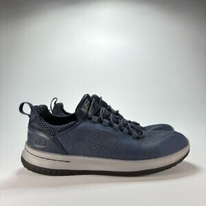 Skechers Delson Brewton Navy Blue Classic Fit Sneakers 65509 Men's Size 8.5